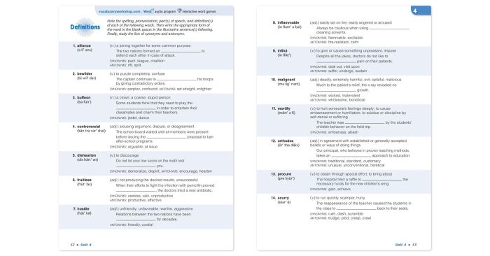 Vocabulary workshop unit 12 level b answers